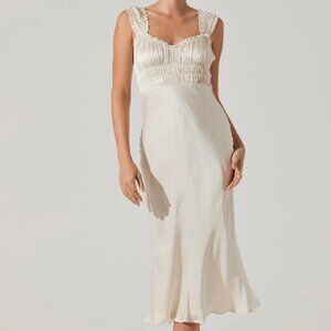 ASTR Satin Midi Dress